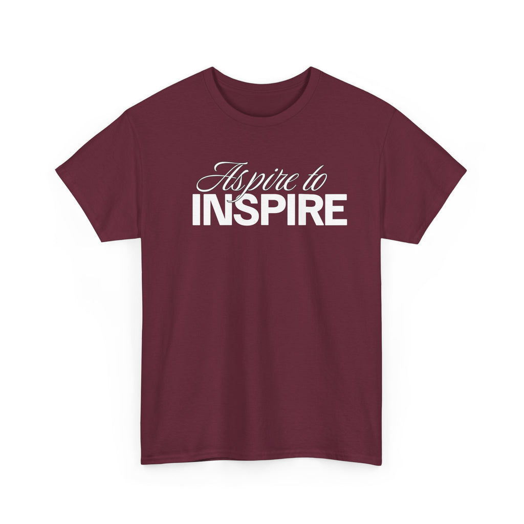Aspire to Inspire T-Shirt | Inspirational Typography Tee