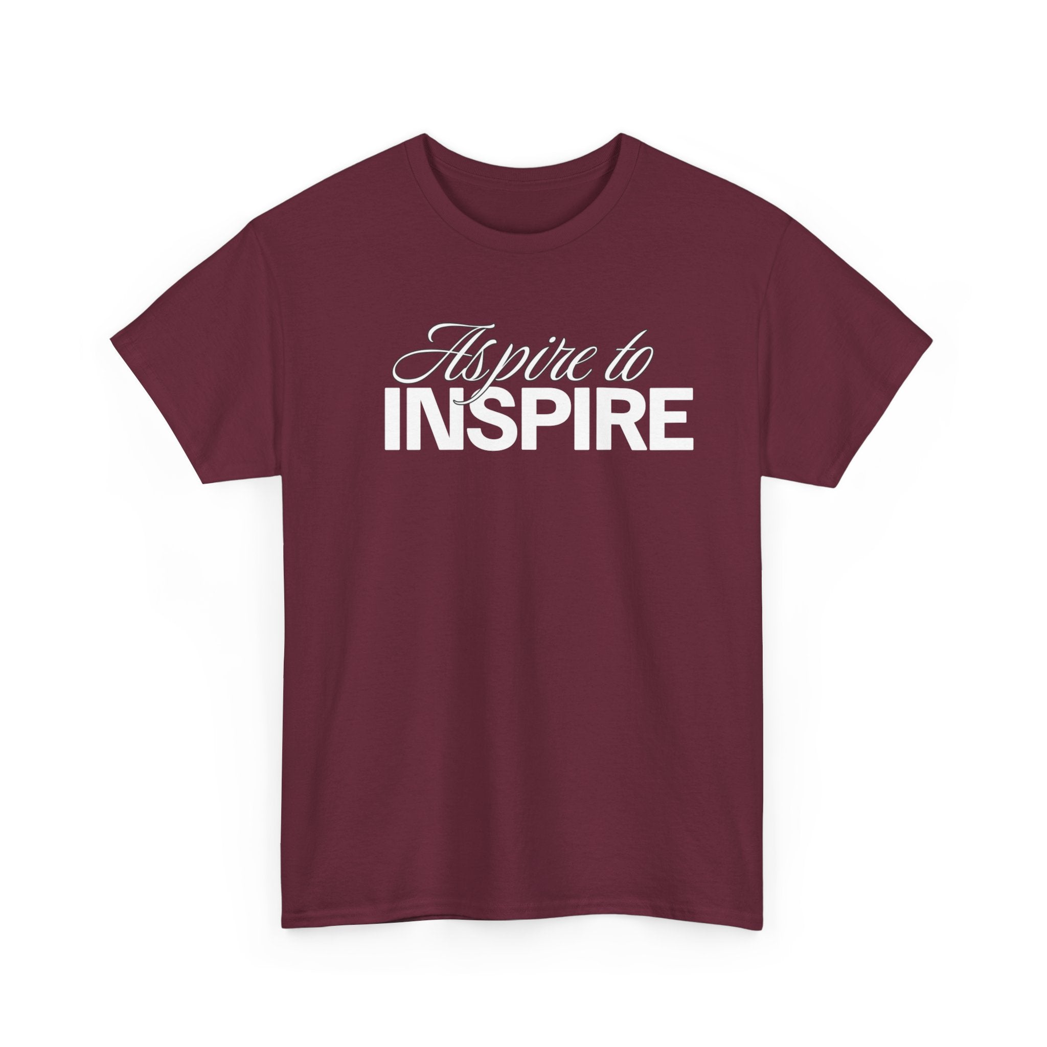 Aspire to Inspire T-Shirt | Inspirational Typography Tee