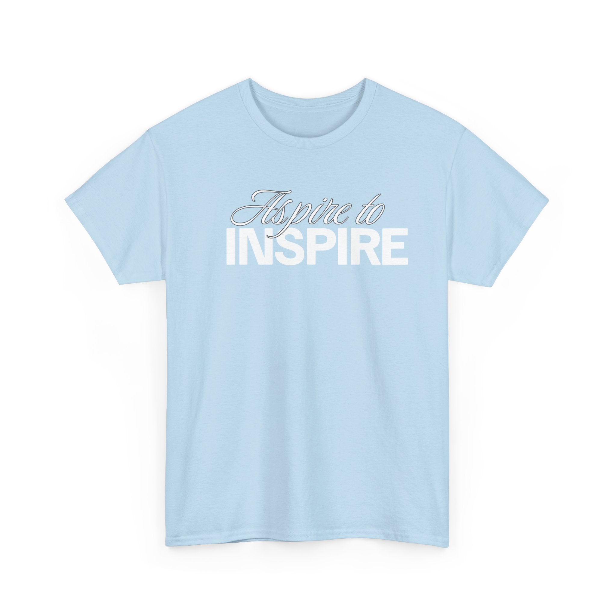Aspire to Inspire T-Shirt | Inspirational Typography Tee