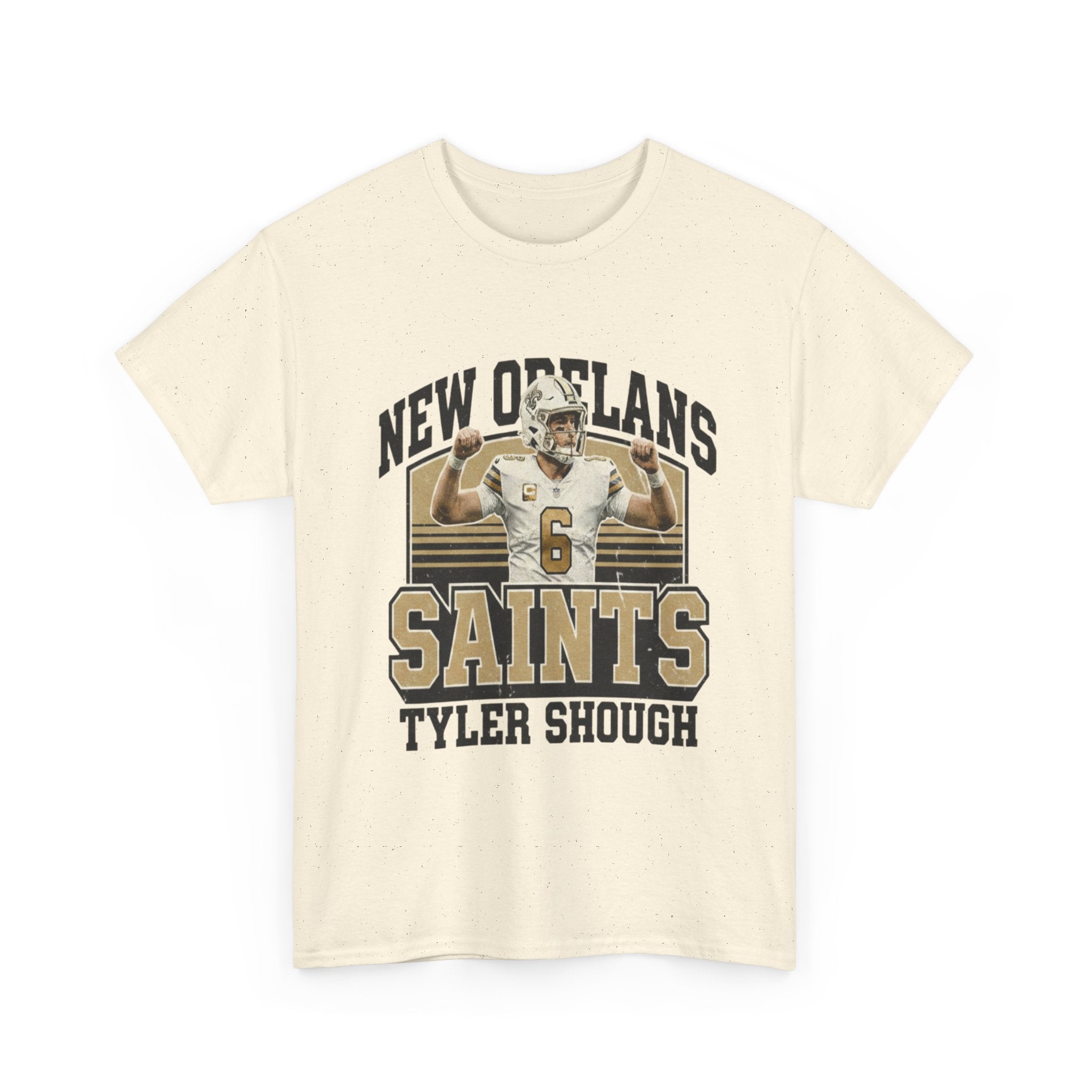 New Orleans Saints Tyler Shough Tee | Custom Name Jersey Style