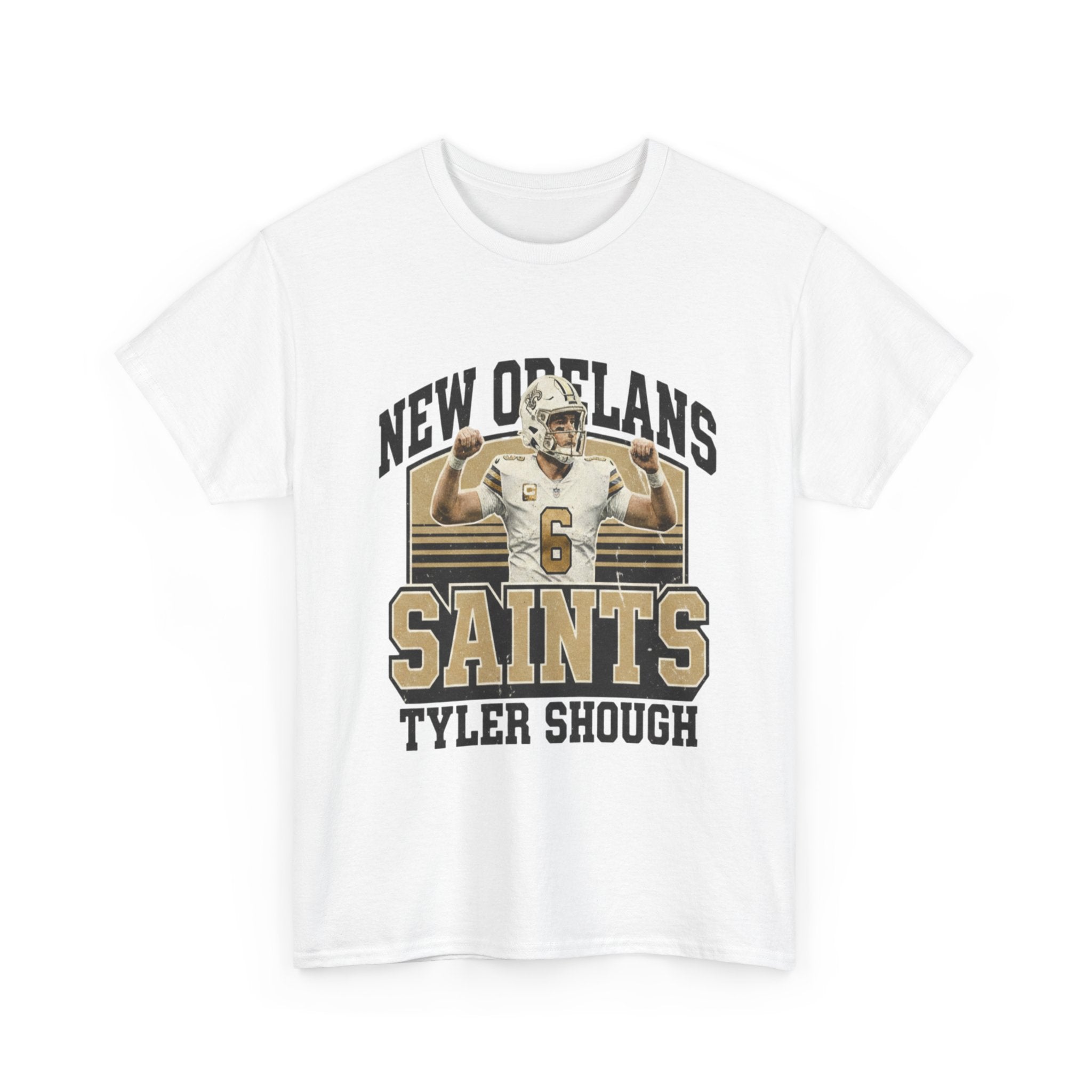 New Orleans Saints Tyler Shough Tee | Custom Name Jersey Style