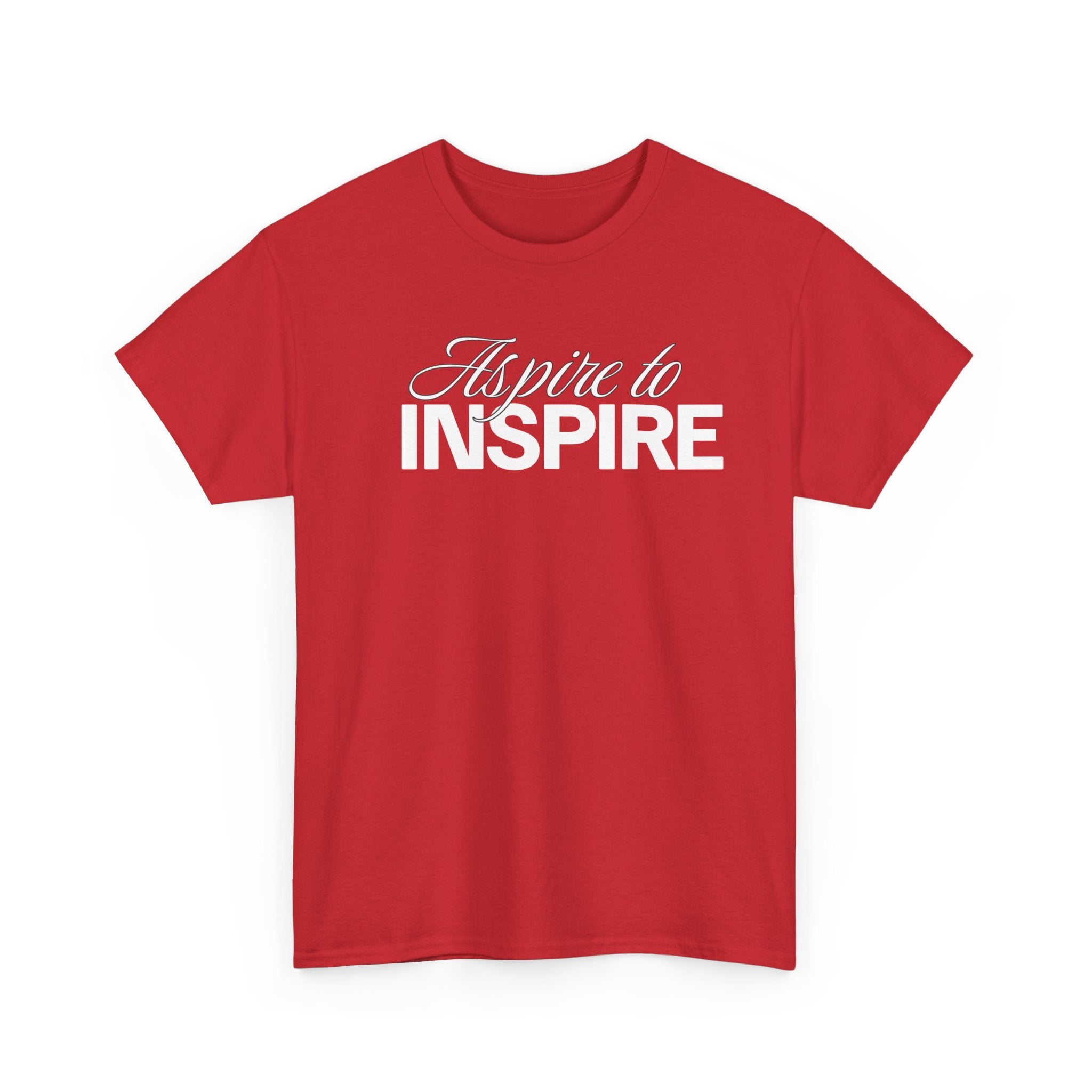 Aspire to Inspire T-Shirt | Inspirational Typography Tee