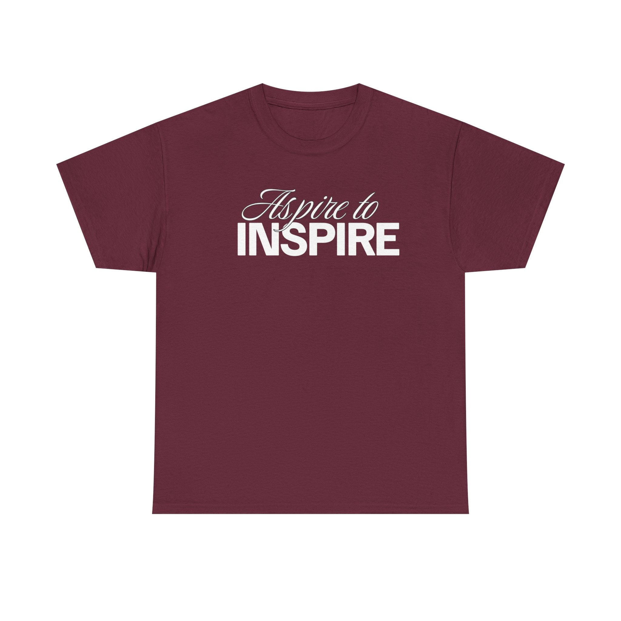 Aspire to Inspire T-Shirt | Inspirational Typography Tee