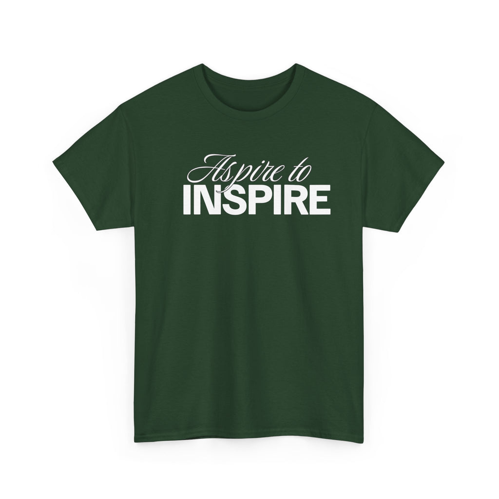 Aspire to Inspire T-Shirt | Inspirational Typography Tee