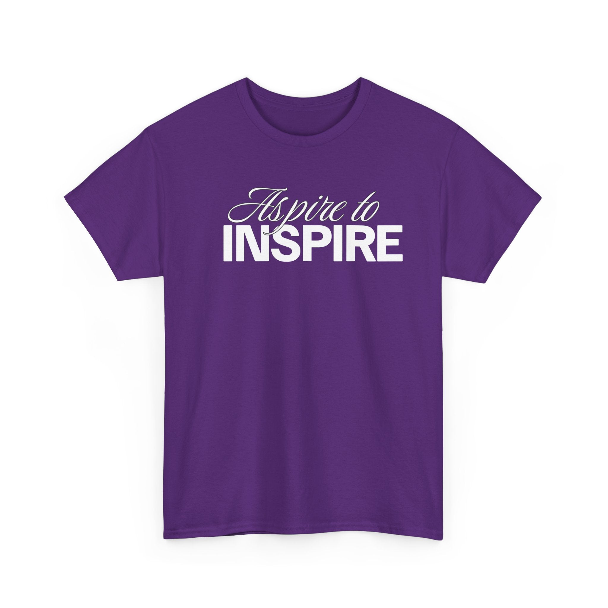 Aspire to Inspire T-Shirt | Inspirational Typography Tee