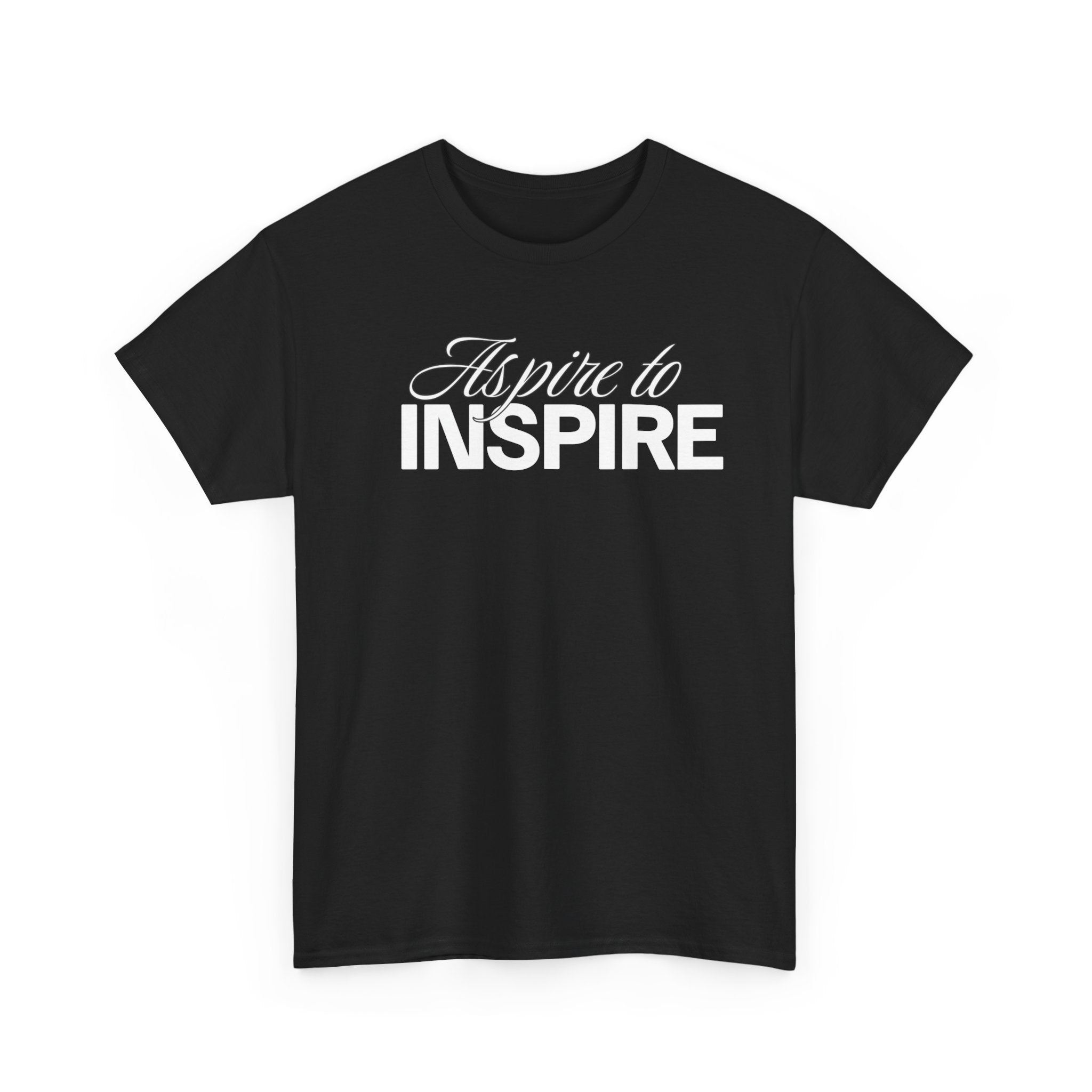 Aspire to Inspire T-Shirt | Inspirational Typography Tee