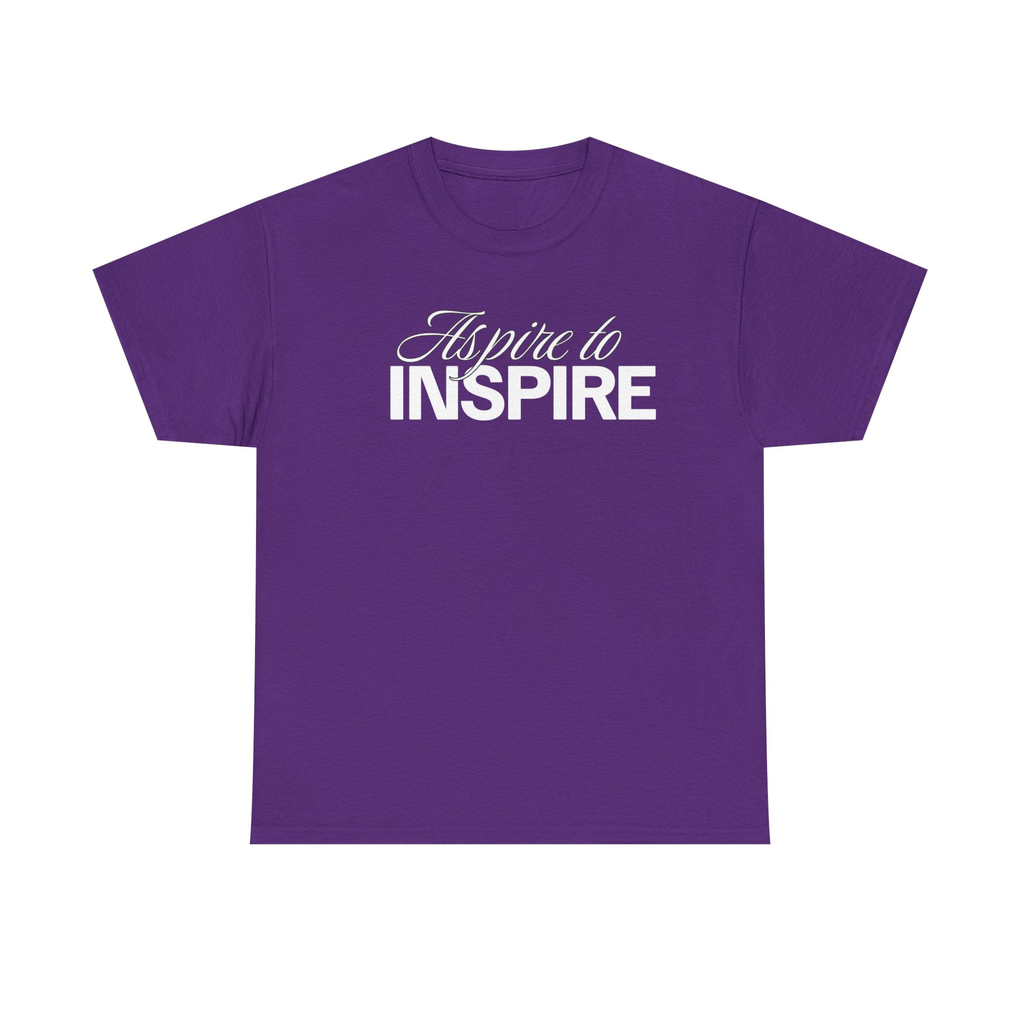 Aspire to Inspire T-Shirt | Inspirational Typography Tee