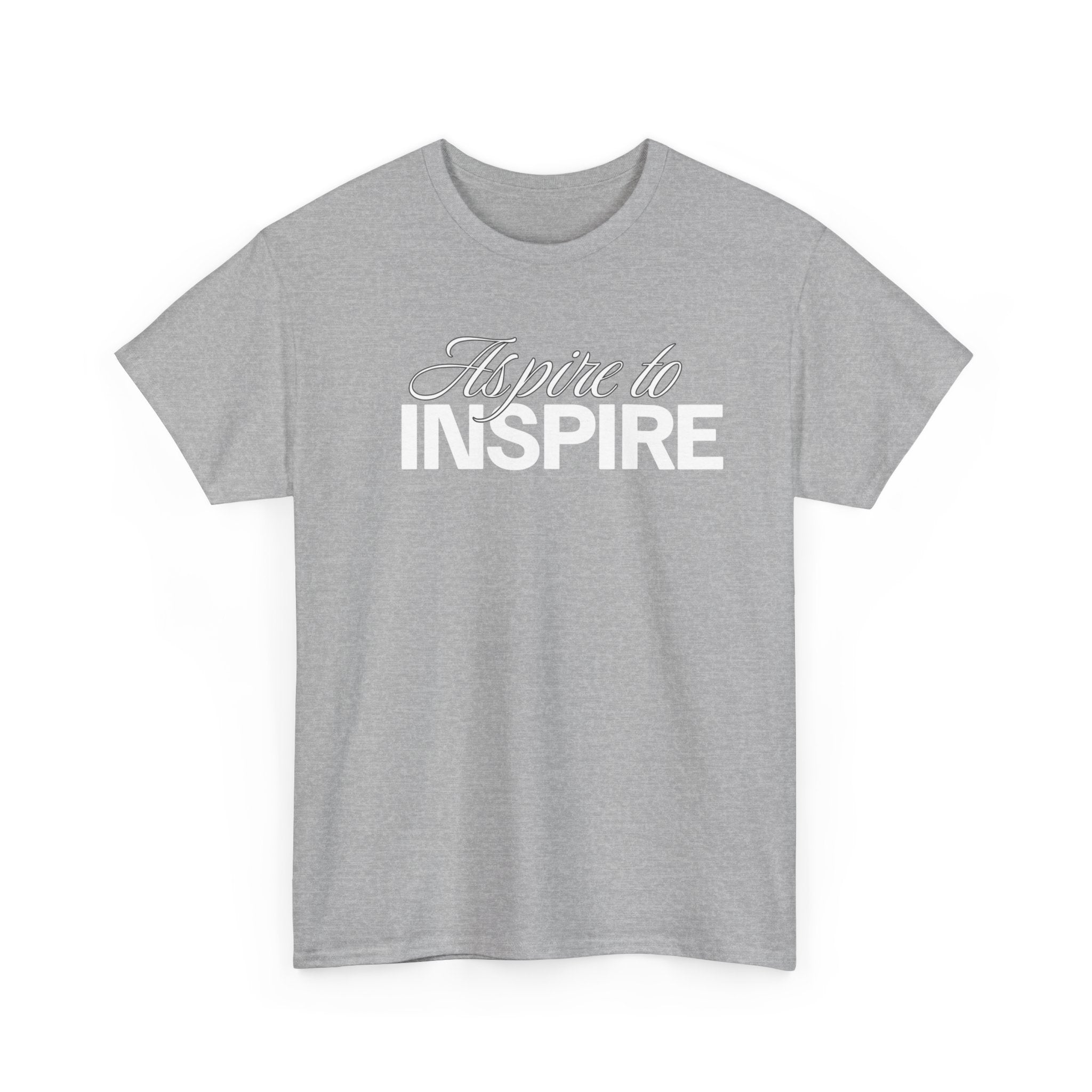 Aspire to Inspire T-Shirt | Inspirational Typography Tee