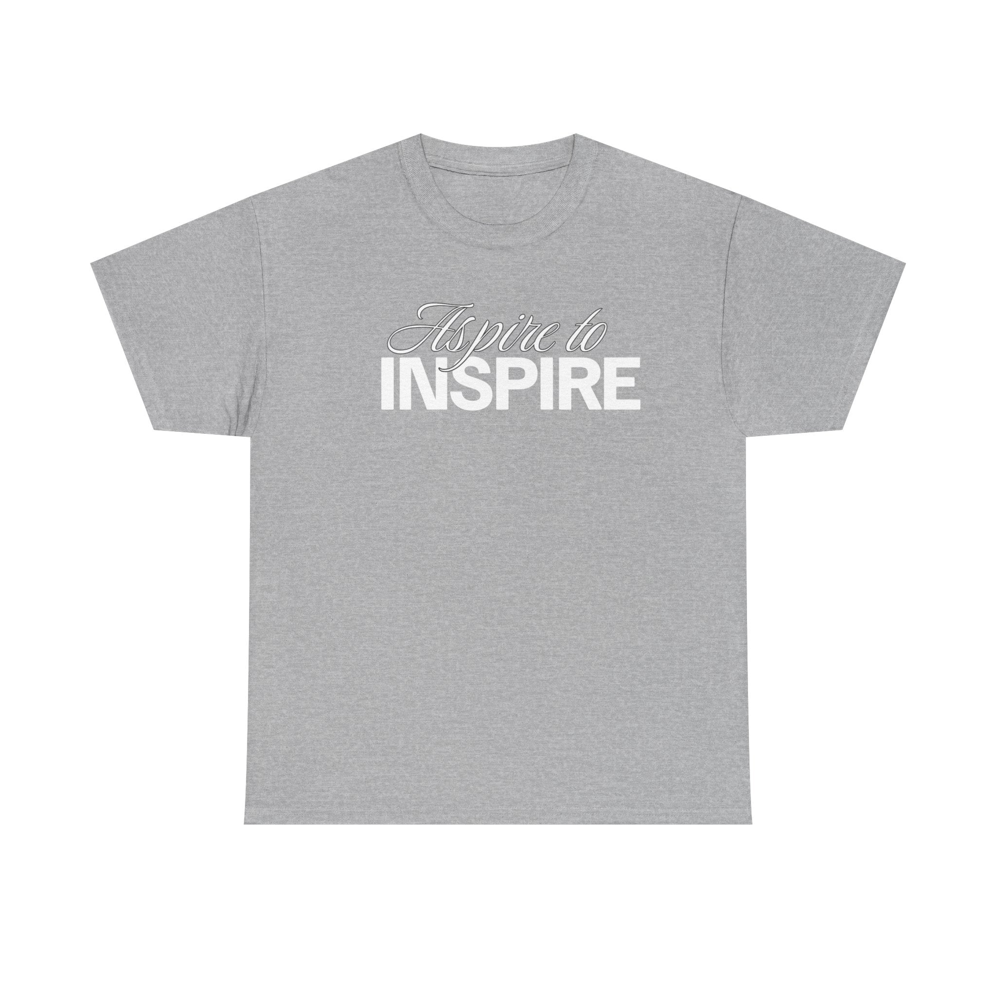 Aspire to Inspire T-Shirt | Inspirational Typography Tee