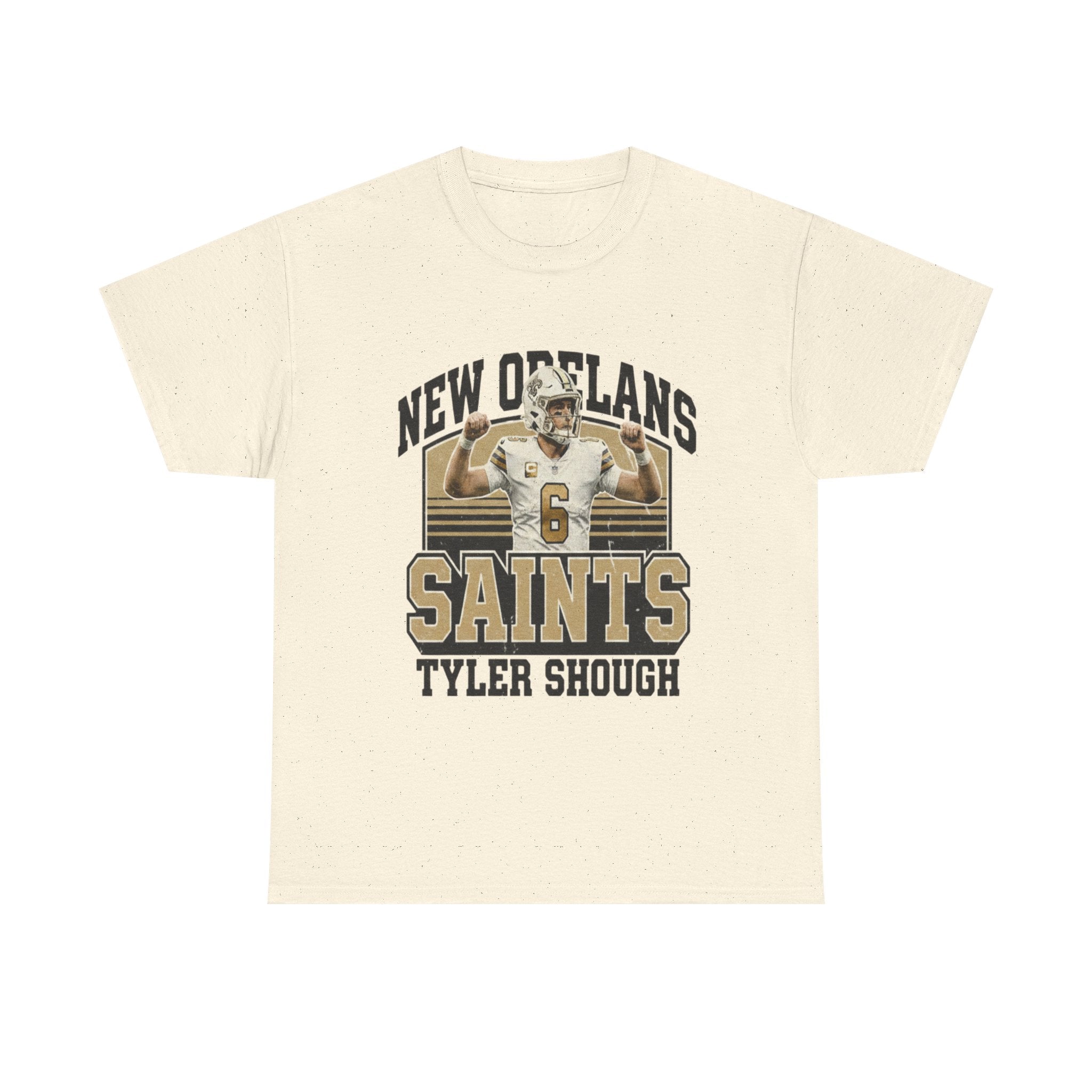 New Orleans Saints Tyler Shough Tee | Custom Name Jersey Style