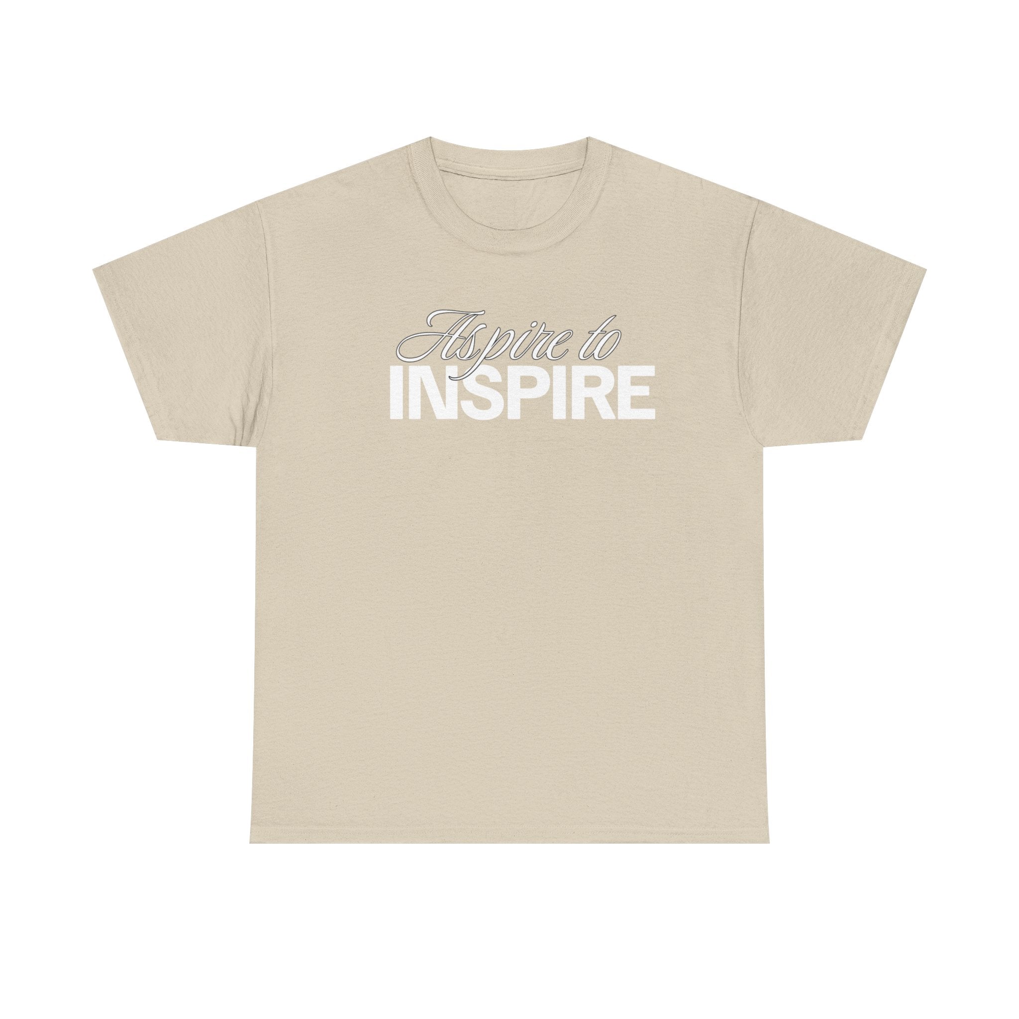 Aspire to Inspire T-Shirt | Inspirational Typography Tee