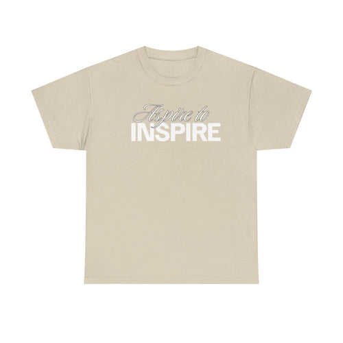 Aspire to Inspire T-Shirt | Inspirational Typography Tee