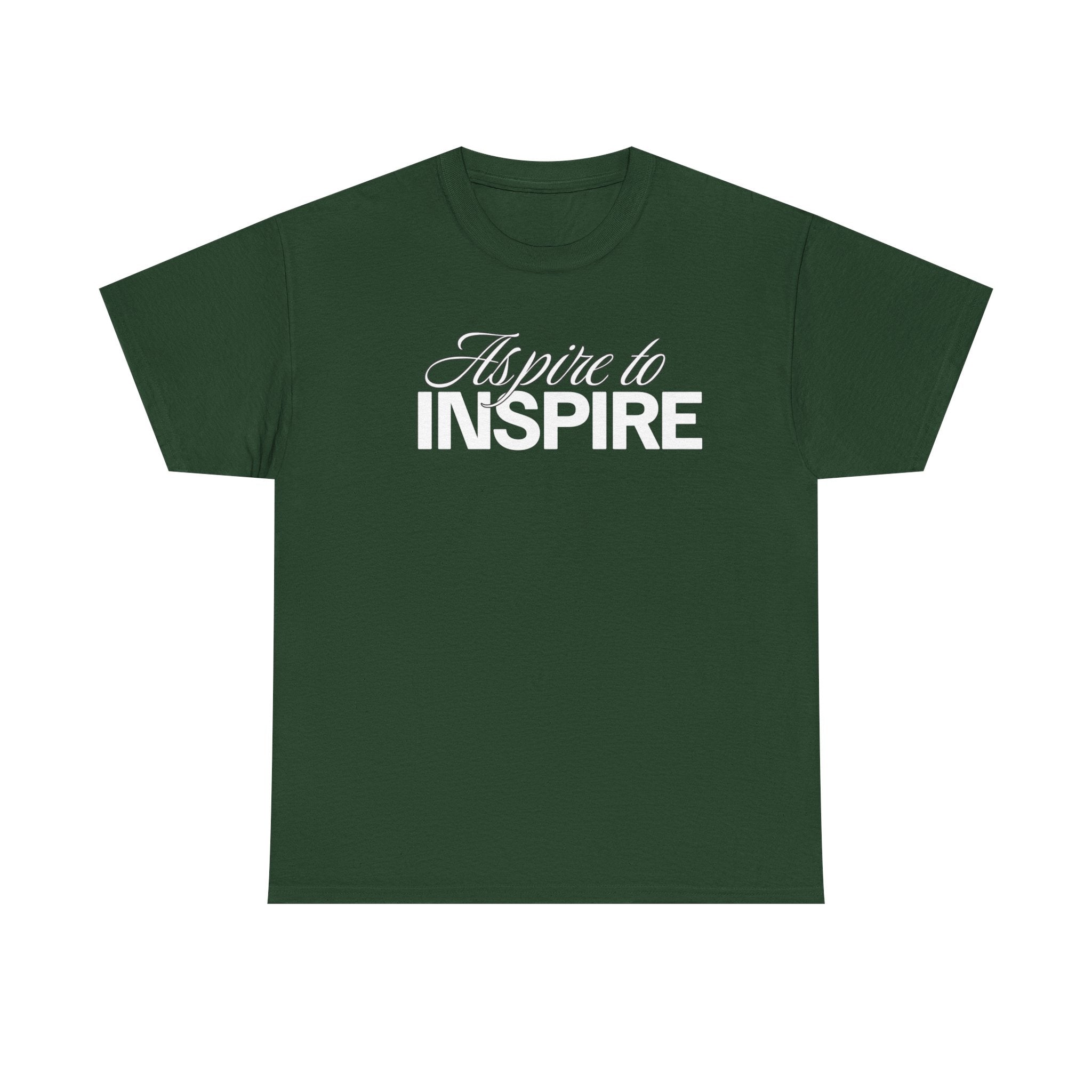 Aspire to Inspire T-Shirt | Inspirational Typography Tee