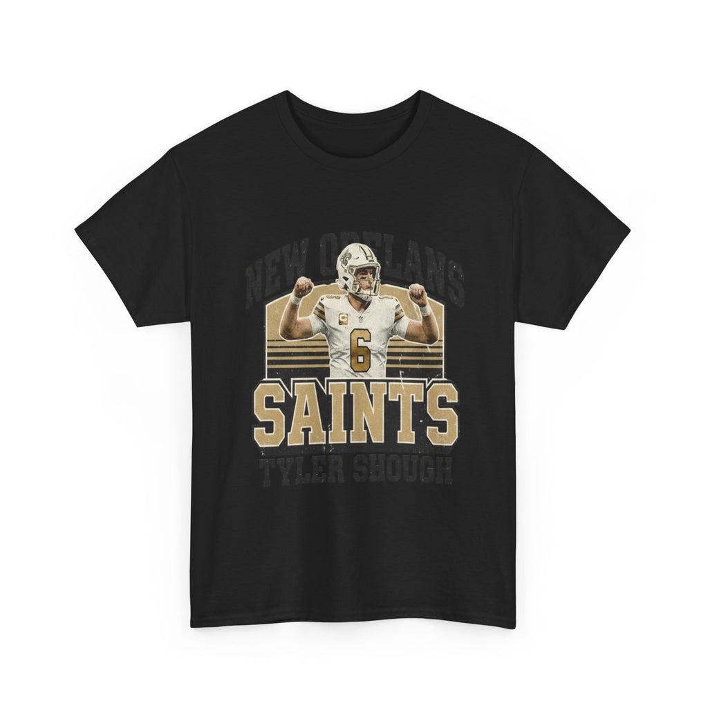New Orleans Saints Tyler Shough Tee | Custom Name Jersey Style