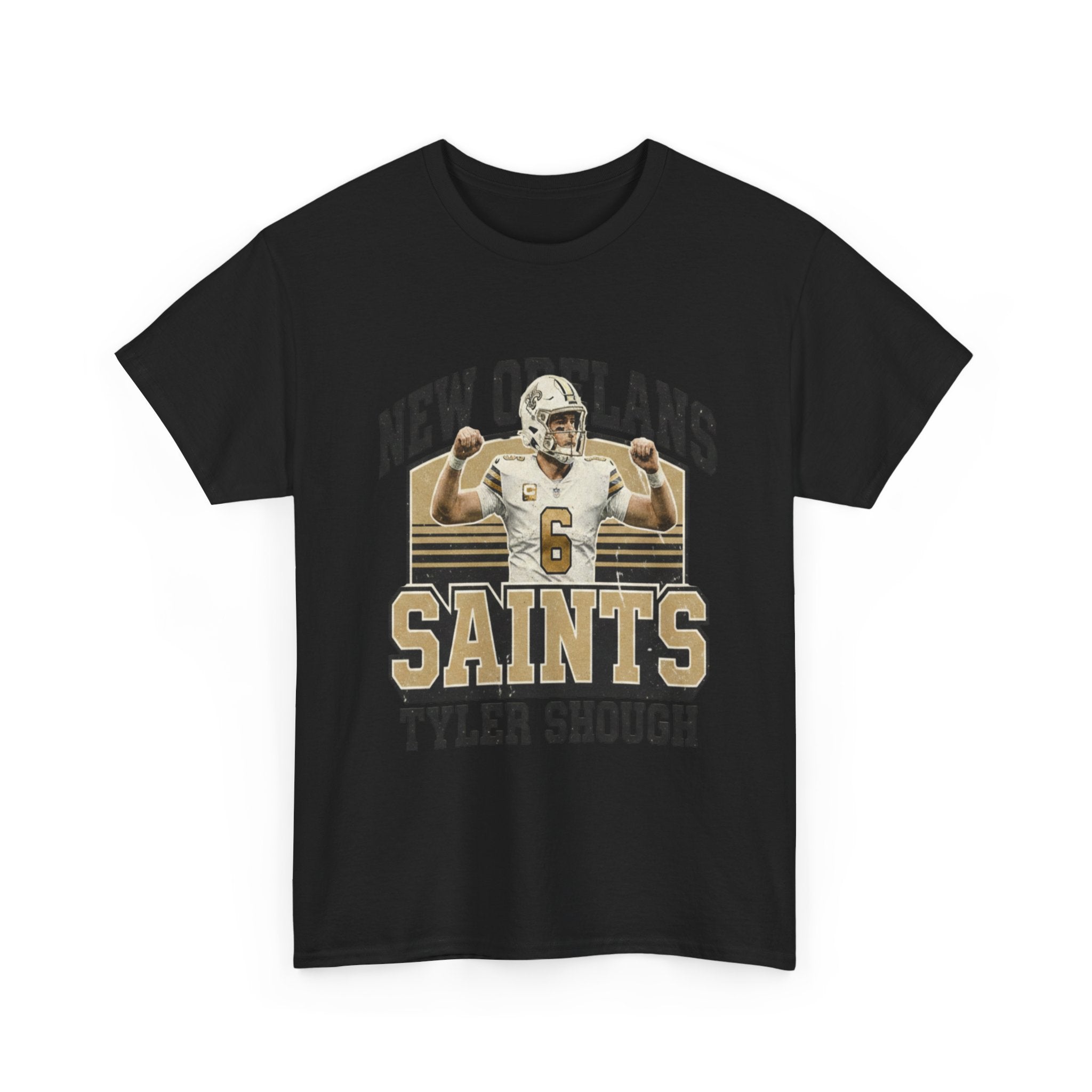 New Orleans Saints Tyler Shough Tee | Custom Name Jersey Style