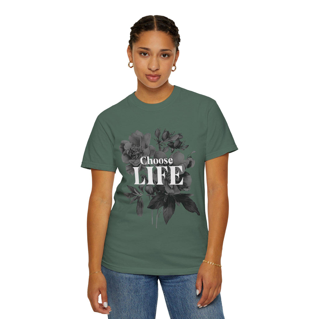 Choose Life Floral tee | Graphic T-Shirt