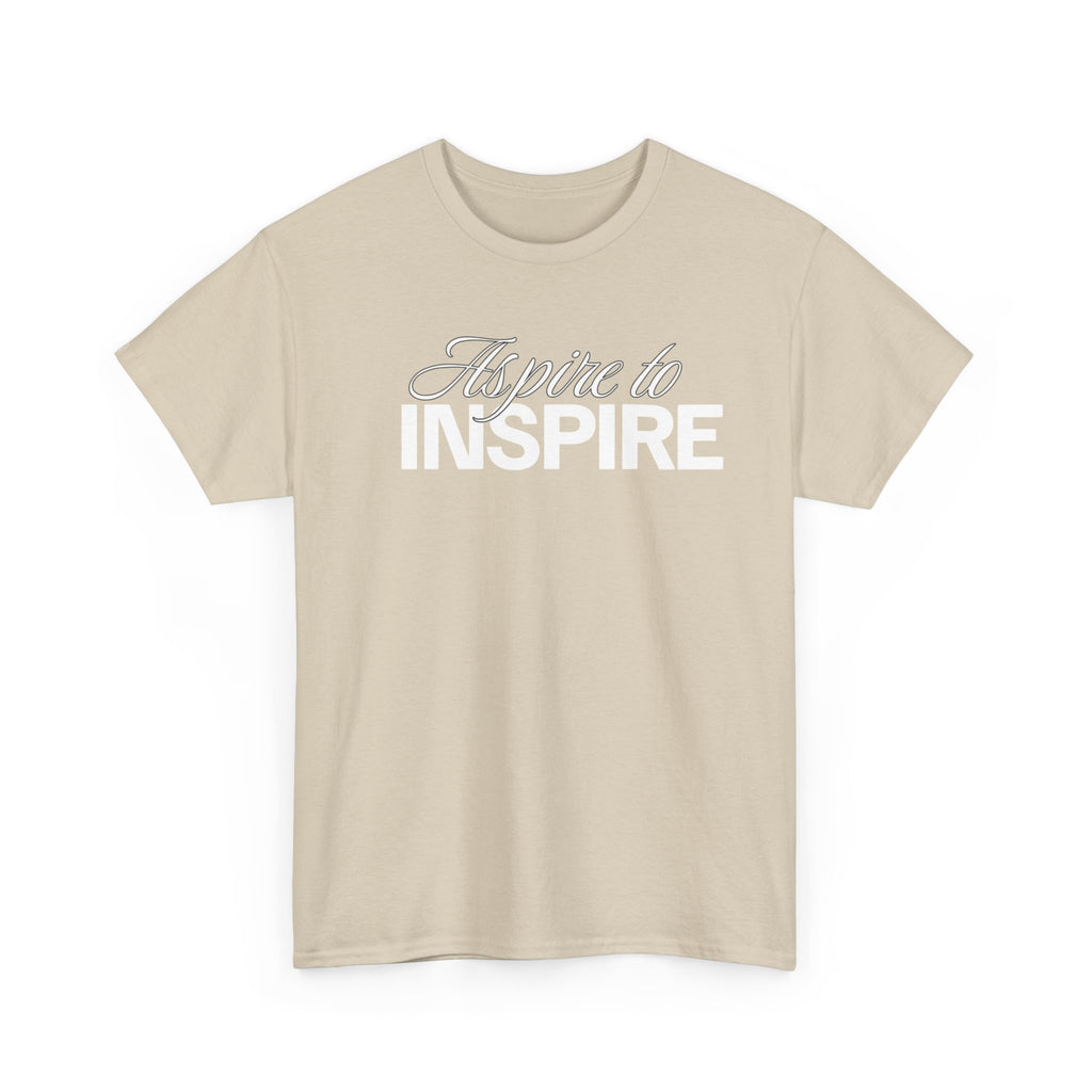 Aspire to Inspire T-Shirt | Inspirational Typography Tee