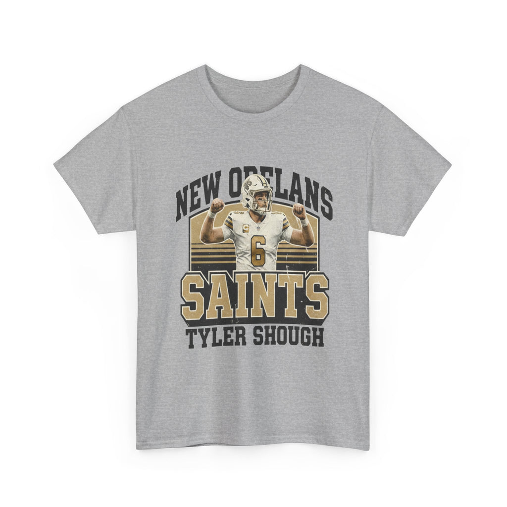 New Orleans Saints Tyler Shough Tee | Custom Name Jersey Style