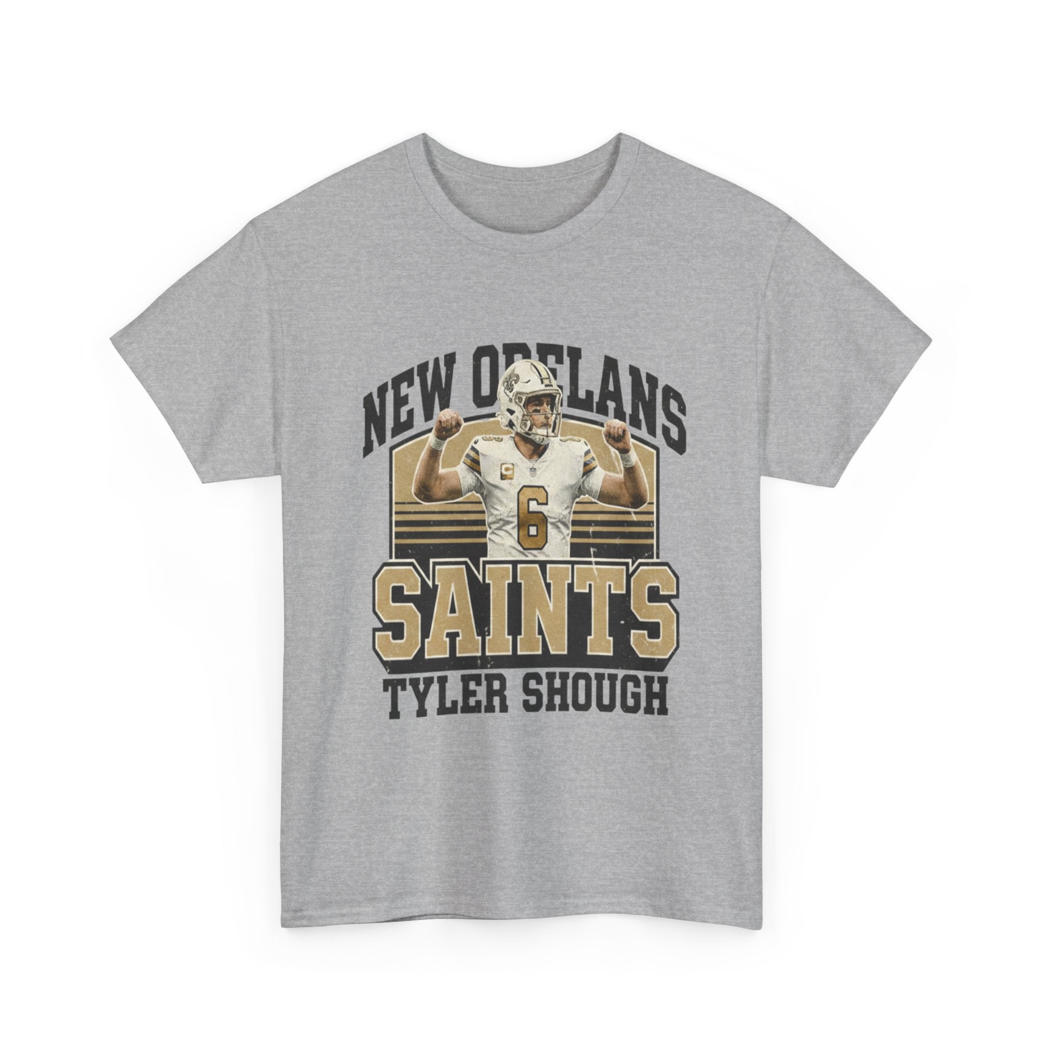 New Orleans Saints Tyler Shough Tee | Custom Name Jersey Style