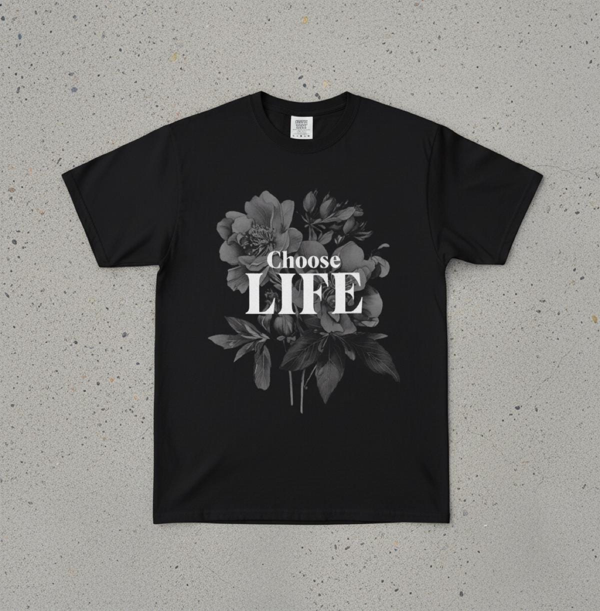 Choose Life Floral tee | Graphic T-Shirt